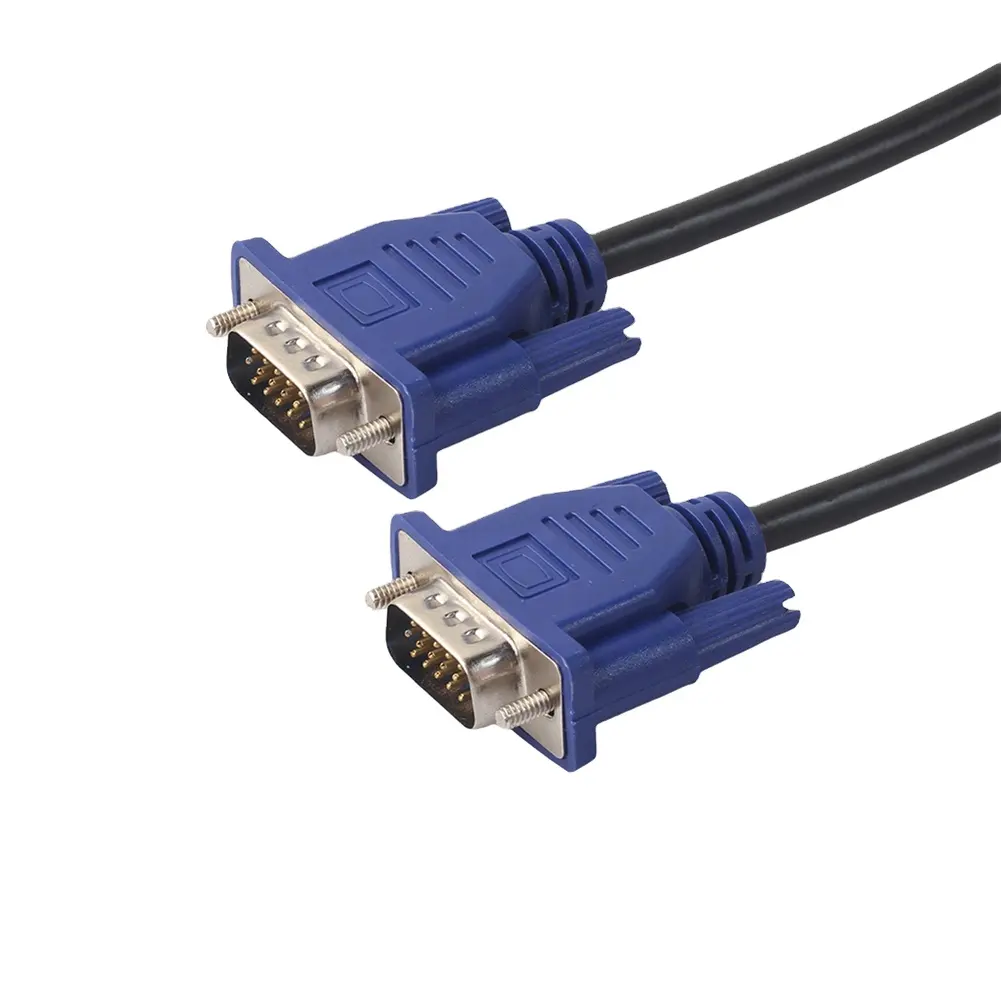 Cavo VGA a VGA cavo Monitor Video coassiale maschio a maschio con core in Ferrite connettori placcati oro