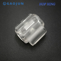 Stoppeur de cordon transparent personnalisé en polycarbonate transparent, fermeture à ressort PC, logo gravé au laser pour sacs à dos