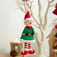 Décorations suspendues elfe de Noël Noël garçon fille elfes vacances poupées elfes décoratives
