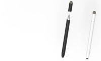 Stylet tactile magnétique capacitif passif en métal, design 3-en-1, pointe remplaçable, 14 cm de long, universel pour tablettes Android