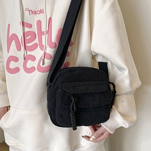 <strong>Popular</strong> Corduroy Solid Color Single Shoulder Crossbody Soft Durable Female Cloth Shoulder <strong>Bag</strong> <strong>Phone</strong> Storage <strong>Bag</strong> - Product Image 6