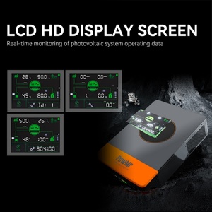 PowMr nouveau produit 11KW 220Vac hors réseau/sur réseau onduleur solaire 48V onduleur de stockage d'énergie onduleur solaire hybride - Product Image 2