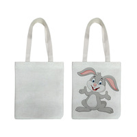 Sacs fourre-tout en tissu lin personnalisé RubySub, rangement par sublimation et sacs à provisions vierges