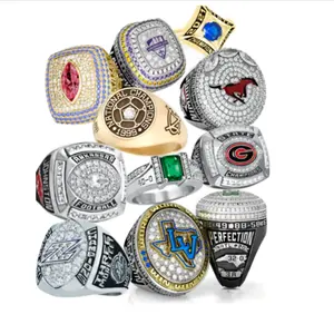 Customize team player name and number High-quality national football basketball Rings Customized LOGO championship ring