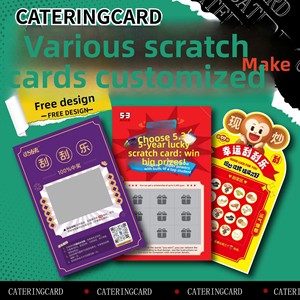 Fabricants de cartes <span class=keywords><strong>à</strong></span> <span class=keywords><strong>gratter</strong></span> en papier couché, vente en gros de billets de loterie multi-gratteurs et de cartes <span class=keywords><strong>à</strong></span> prix - Product Image 2