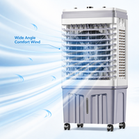 Refroidisseur d'air évaporatif électrique FJ-820ADL à commande mécanique de table, 5000 m³/h, 3 vitesses, avec roulettes pour bureau et garage