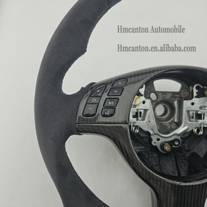 Volante Deportivo Alcantara Azul con Franja Superior Azul y Costuras Azules para BMW E46, el Más Popular - Product Image 2