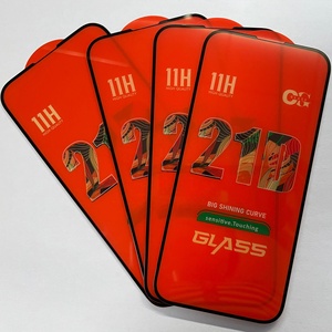 Protector de Pantalla de Vidrio Templado 9H Premium 21D con Cobertura Total y Pegamento Completo para Celular - Product Image 2
