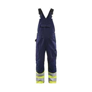 BLAKLADER - 266218008933D116 Babero Hi-Vis overol Azul marino/Amarillo-EAN 7330509727379 ROPA DE TRABAJO DE LA HI-VIS - Product Image 1