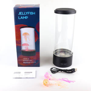 Premium nueva lámpara de noche luz Led 3D Base <span class=keywords><strong>JELLYFISH</strong></span> lámpara sala de estar plástico 25 Control remoto moderno etiqueta azul 5V 1000 medio - Product Image 2