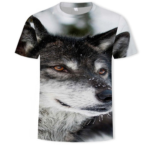 Cheap <strong>Wolf</strong> <strong>T</strong> <strong>Shirt</strong> for Men Animal Print Short Sleeve Top 3d Casual Street Man <strong>T</strong>-<strong>shirt</strong> Oversized Tee <strong>Shirt</strong> Men Vintage Clothing - Product Image 4
