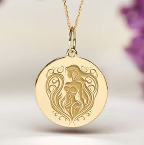Stile caldo 18k placcato oro collana sirena personalizzato ciondolo sirena delicato fascino amore mistero di bellezza simbolo femminilità - Product Image 2