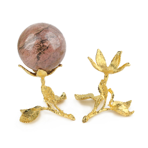 Wholesale Decorative Metal Crafts Multiple Shapes Metal <b>Crystal</b> Sphere Stand Base for Healing Gifts - Product Image 3
