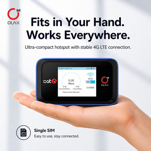 ราคาโรงงาน OLAX MT60 WiFi 6 4G LTE Router Cat7 300Mbps พกพาสะดวก พร้อมช่องใส่ซิม แบตเตอรี่ 4000mAh หน้าจอ LCD รุ่นความเร็วสูง Wi-Fi 300 เมกะบิต - Product Image 1