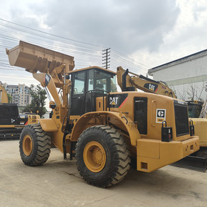 Chargeuse sur pneus d'occasion Cat 966L, faible nombre d'heures, d'origine japonaise, modèle classique robuste, efficace pour les carrières et la construction. - Product Image 2