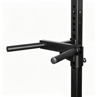 Station de dips murale pliable en acier carbone robuste pour l'entraînement des pectoraux, des triceps et des bras à domicile (unisexe)