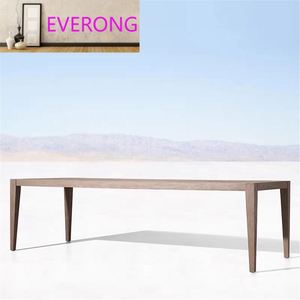 Modern Outdoor Anti-corrosion <strong>Teak</strong> <strong>Table</strong> Chair Courtyard Leisure Long <strong>Table</strong> Garden Solid Wood Waterproof <strong>Teak</strong> Furniture - Product Image 4