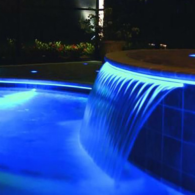 LED Lights Waterfall Fountain for Outdoor Swimming Pool Shower
