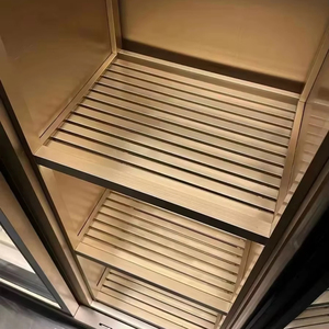 Tùy chỉnh hiện đại sang trọng thép không gỉ tủ rượu lớn Whisky thủy tinh tĩnh nhiệt rượu vang hầm tường cho khách làm mát - Product Image 5