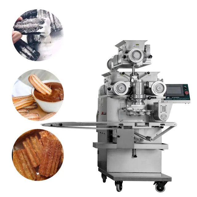 Multifunction Stainless Steel Small Automatic Churros Food Encrusting Making Machine