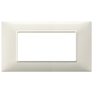 Plaque d'interrupteur mural Vimar 19 en finition granit blanc - Product Image 1