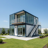 Maison conteneur modulaire en acier de 40 pieds, préfabriquée, villa de luxe, bureau moderne, espace de vie