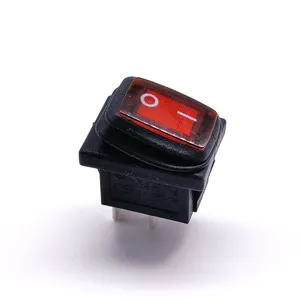 IP65 rocker switches with indicator light 6A current power 250V AC water proof switch for water dispenser