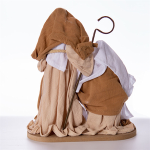 Bộ tượng Chúa hài đồng Giáng sinh, đồ trang trí tôn giáo, Chúa Hài Đồng, Thánh Gia, chất liệu vải và nhựa composite - Product Image 3