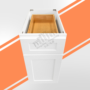 USA Remodeling Kitchen Cabinets Free Shipping B09-B21 White Wooden Cabinets Upgrading Kitchen Cabinets for <strong>Home</strong> <strong>Renovation</strong> - Product Image 3