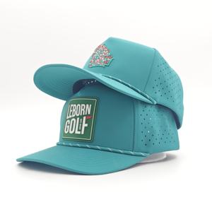 Gorras de Béisbol Deportivas de 5 Paneles Ajustables con Logotipo Bordado en 3D Personalizado con Estampado de Leopardo Impermeable, Gorras de Golf - Product Image 4