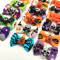 Accessoire de décoration pour animaux de compagnie en tissu pour Halloween 2026 : Bandeau et nœud papillon pour chiens et chats