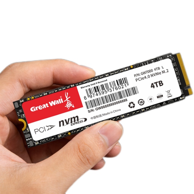 Great Wall GW7000 NVMe M.2 2280 PCIe 4.0 (Gen4 X4) SSD 2TB 3D NAND TLC NVMe 1.4 Internal for PC/Computer