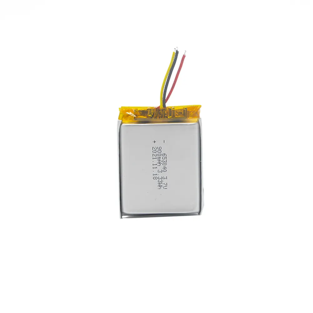 リチウムイオン電池653040 3.7v 900mAh充電式安全