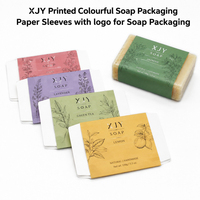 Manchons en papier imprimés XJY colorés avec logo pour l'emballage de savon
