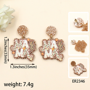 Personalizzato HYL24ER2346 Unisex acrilico <span class=keywords><strong>orecchini</strong></span> pendenti stile carino regalo di moda per la <span class=keywords><strong>festa</strong></span> <span class=keywords><strong>della</strong></span> <span class=keywords><strong>mamma</strong></span> fidanzamento matrimonio anniversario <span class=keywords><strong>festa</strong></span> - Product Image 2