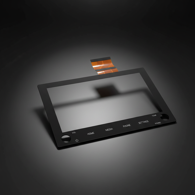 8 Inch Capacitive Touch Screen Digitizer with 5-Point for MITSUBISHI Outlander 20-21 with KNOB Holes
