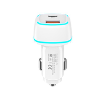 Chargeur de voiture USB mini 38W avec USB C PD et USB A QC3.0, adaptateur de charge rapide 12V 24V, fabrication OEM ODM, vente en gros