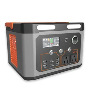 Outdoor Camping Solar Generator and AC Charge To Battery Portable Power Station Wireless Charging power bank
