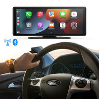 Radio de coche portátil Trolink de 10,26 pulgadas, CarPlay inalámbrico y pantalla de Android Carplay, Color negro, AUX/FM, compatible con tarjeta TF