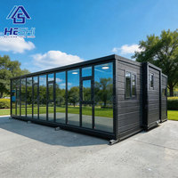 Unidad de Exhibición para Salas de Venta, Contenedor Modular Expandible de 40, 30 y 20 Pies, Casa Prefabricada Móvil Plegable y Aislada