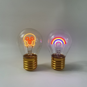 Decorative <b>Lights</b> Rechargeable Glass Vintage <b>Light</b> Lover Smile Portable Type-C <b>USB</b> <b>LED</b> Bulb 2700K Soft Warm White for Gift - Product Image 3