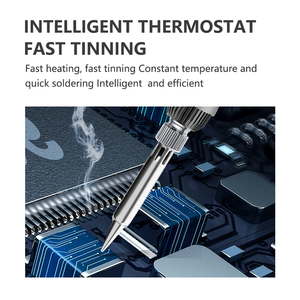 Ensemble de <span class=keywords><strong>fer</strong></span> à <span class=keywords><strong>souder</strong></span> électrique LCD à jauge américaine Outil de soudage Alimentation 110V 60W Pointe de <span class=keywords><strong>fer</strong></span> à <span class=keywords><strong>souder</strong></span> remplaçable - Product Image 4