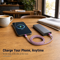 Cable de Carga Rápida USB Tipo-C de 2m, de Cuero PU, Marca Togudu, para Computadora, Teléfono Móvil, Auriculares y Dispositivos Android/iOS