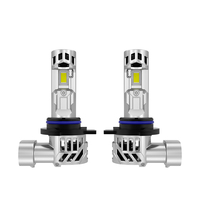 Ampoules de phare LED LANSEKO M8S 9012 HIR2 9005 H11 avec puce LED GC-7535 50W 5300LM, double ventilateur de refroidissement pour phare LED de voiture 12V