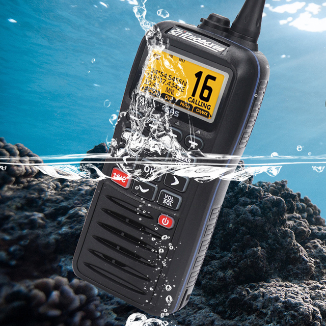 Waterproof IP67 VHF UHF Marine Bradio Handheld Walkie Talkie Transceiver Two Float Boat Vessel Talk Long Range Two Way Radio