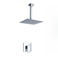 Robinet de plafond carré moderne avec mélangeur en laiton Offre Spéciale chromé ensemble de douche à effet pluie jet de massage motifs de pulvérisation de pluie