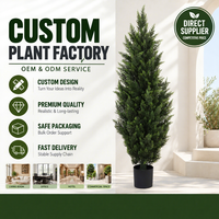 Cyprès artificiel, plusieurs tailles, matériau PE, résistant aux UV, ignifuge, écologique, aspect naturel, aménagement paysager moderne, jardin