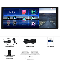 Autoradio portable Podofo 11,3'' avec moniteur de voiture DVR, Carplay, Android Auto, écran IPS, caméra avant 4K, prise en charge de la caméra arrière, ADAS, Airplay