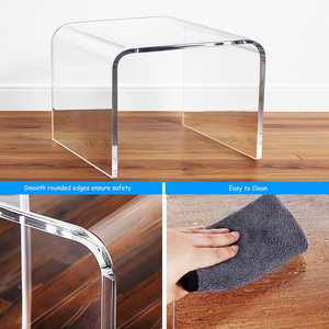 Acrylic bước phân trong suốt gấp hộ gia đình không trượt bền nhỏ footstool nhà bếp phòng tắm phòng khách - Product Image 4