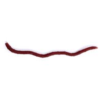 Vente en gros de leurre de pêche au ver de terre souple de 8cm Simulation d'appât souple rouge réaliste artificiel
